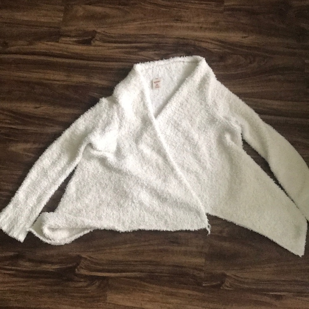 White soft cardigan